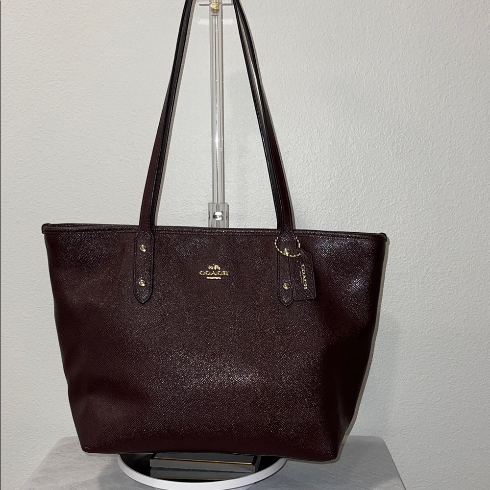 Coach Large City Zip Top Tote